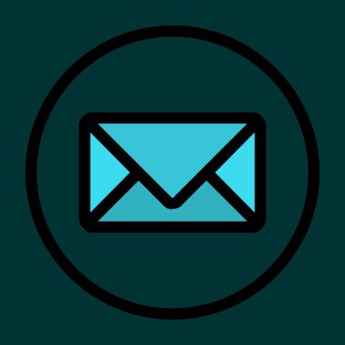 Message icon, vector illustration simple design