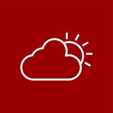 hava simgesi, vektör illüstrasyonu basit tasarım