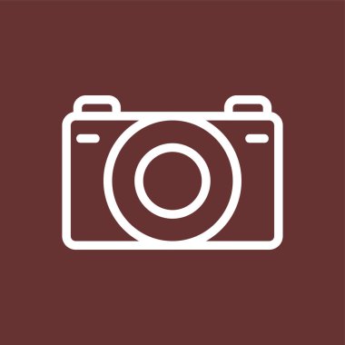 kamera simgesi, vektör illüstrasyonu basit tasarım