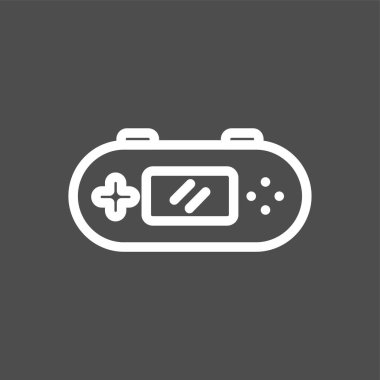 oyun konsolu simgesi, vektör illüstrasyonu basit tasarım