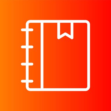 Agenda icon, vector illustration simple design