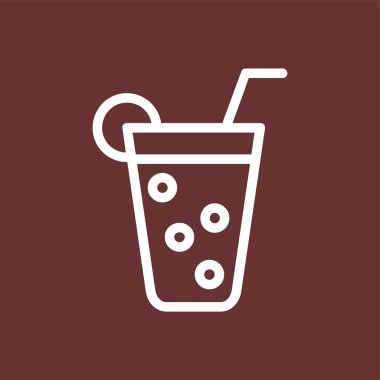 Limonata simgesi, vektör illüstrasyonu basit tasarım