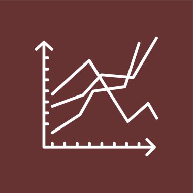 Yığılmış Grafik simgesi, vektör illüstrasyonu basit tasarım