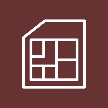 SIKart simgesi, vektör illüstrasyonu basit tasarım