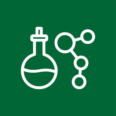 Bilim simgesi, vektör illüstrasyonu basit tasarım