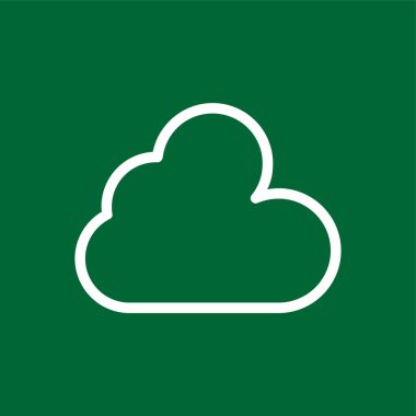 Cloud icon, vector illustration simple design