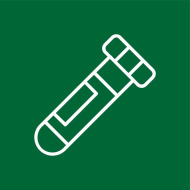 test tübü simgesi, vektör illüstrasyonu basit tasarım