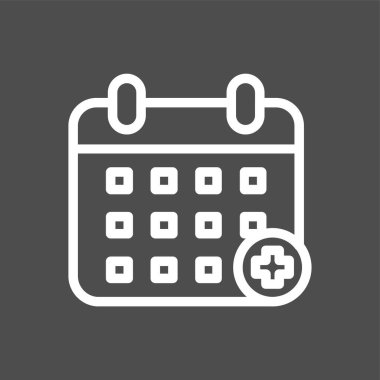 Randevu simgesi, vektör illüstrasyonu basit tasarım