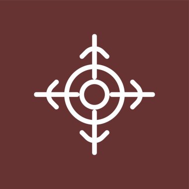 hedef simge, vektör illüstrasyonu basit tasarım