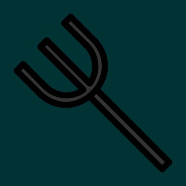 Fork icon, vector illustration simple design