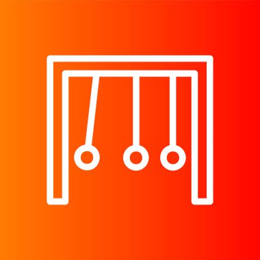 Sarkaç simgesi, vektör illüstrasyonu basit tasarım
