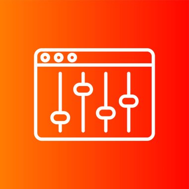 Web tarayıcı simgesi, vektör illüstrasyonu basit tasarım