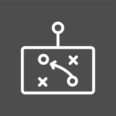 strateji simgesi, vektör illüstrasyonu basit tasarım