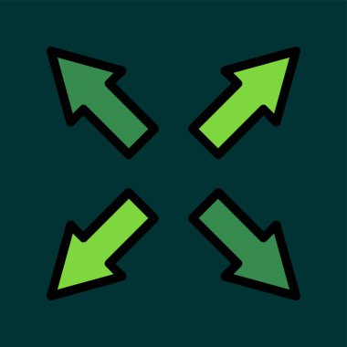 Simge ve vektör illüstrasyonunu büyüt basit tasarım