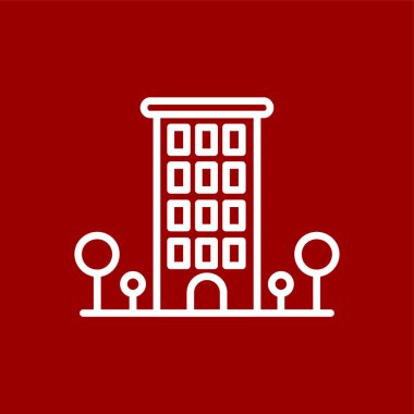 Çalışma Yeri simgesi, vektör illüstrasyonu basit tasarım