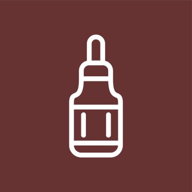 Serum simgesi, vektör illüstrasyonu basit tasarım