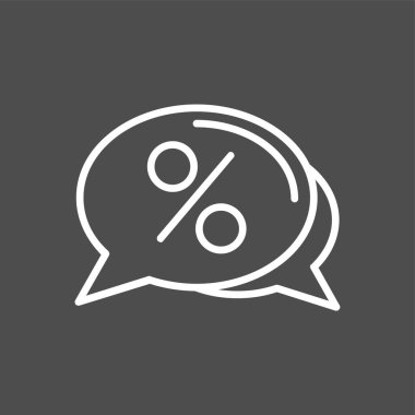 İndirim simgesi, vektör illüstrasyonu basit tasarım