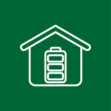 Battery icon, vector illustration simple design