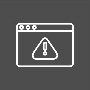 Web tarayıcı simgesi, vektör illüstrasyonu basit tasarım