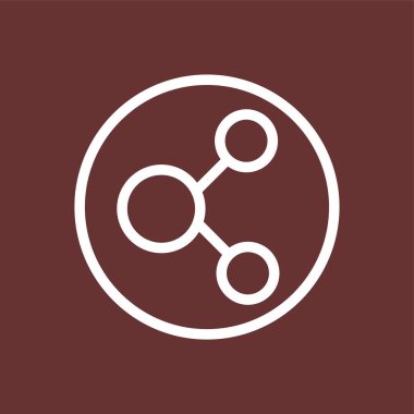 paylaşım simgesi, vektör illüstrasyonu basit tasarım