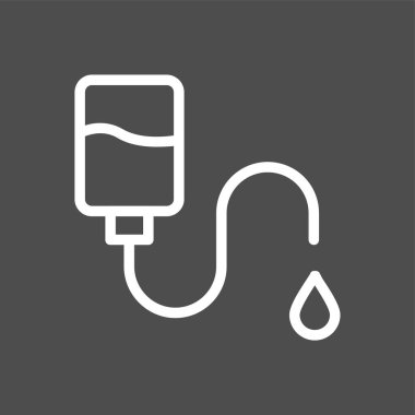 infüzyon simgesi, vektör illüstrasyonu basit tasarım