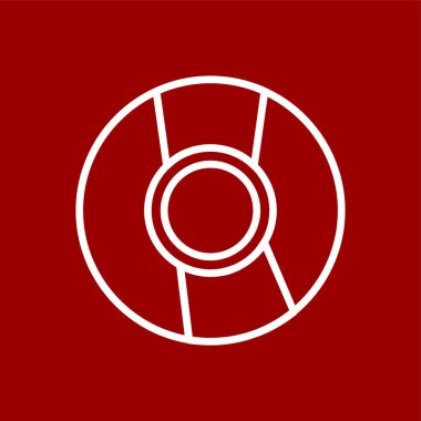 CD simgesi, vektör illüstrasyonu basit tasarım