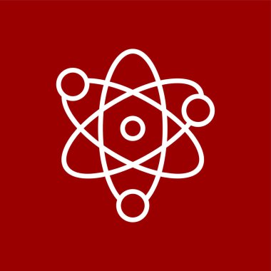 Neucleus simgesi, vektör illüstrasyonu basit tasarım