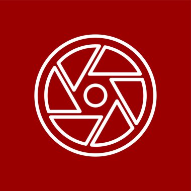 Deklanşör simgesi, vektör illüstrasyonu basit tasarım