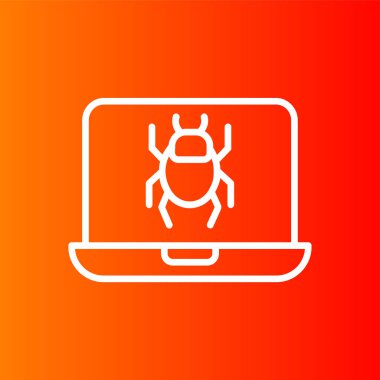 enfekte simge, vektör illüstrasyonu basit tasarım