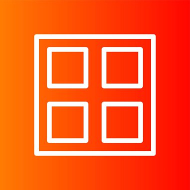 Izgara Simgesi, vektör illüstrasyonu basit tasarım