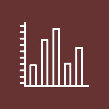 Statistics icon, vector illustration simple design