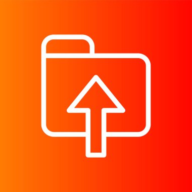 Dosya Uplaod simgesi, vektör illüstrasyonu basit tasarım