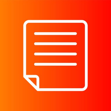 kağıt simgesi, vektör illüstrasyonu basit tasarım