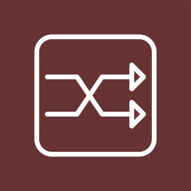 Karıştır simgesi, vektör illüstrasyonu basit tasarım