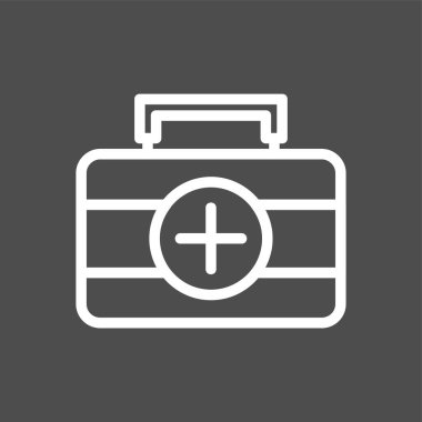 İlk Yardım Simgesi, vektör illüstrasyonu basit tasarım