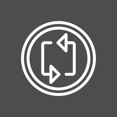 döngü simgesi, vektör illüstrasyonu basit tasarım