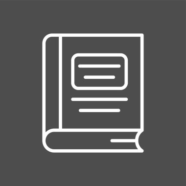 kitap simgesi, vektör illüstrasyonu basit tasarım