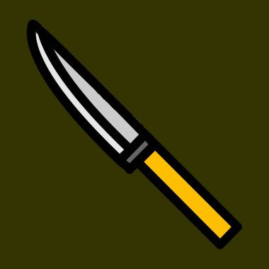 bıçak simgesi, vektör illüstrasyonu basit tasarım