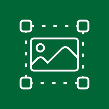 Resim simgesi, vektör illüstrasyonu basit tasarım
