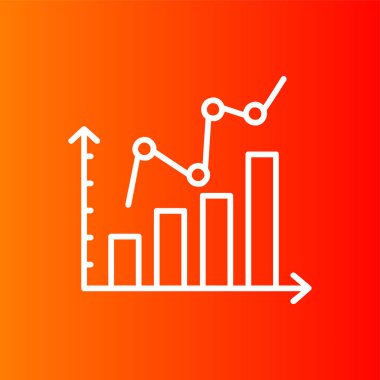 Doldurulmuş Grafik simgesi, vektör illüstrasyonu basit tasarım