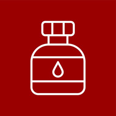 Kantin simgesi, vektör illüstrasyonu basit tasarım