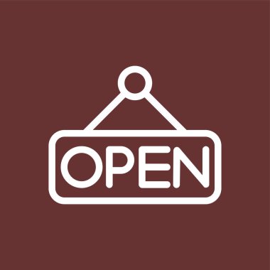 açık simge, vektör illüstrasyonu basit tasarım