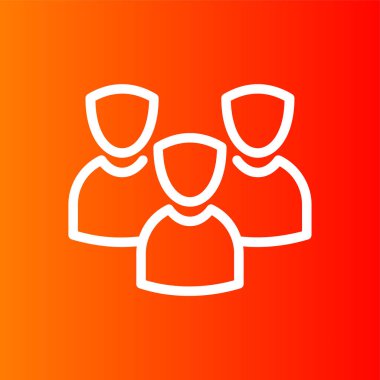 Team icon, vector illustration simple design