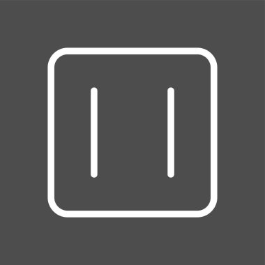 Stop icon, vector illustration simple design