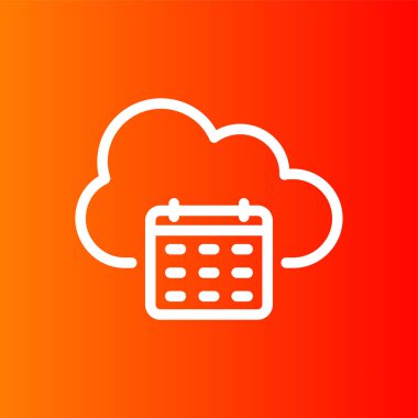 Takvim simgesi, vektör illüstrasyonu basit tasarım