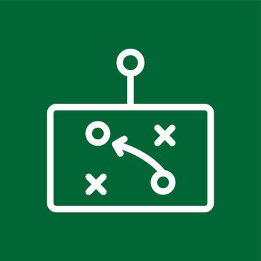 strateji simgesi, vektör illüstrasyonu basit tasarım