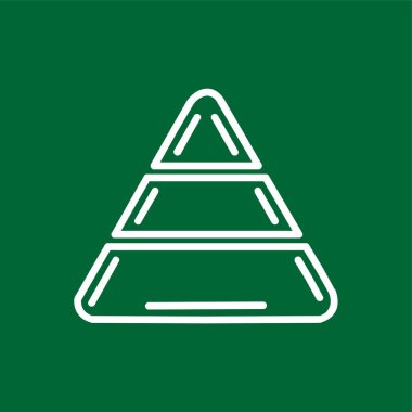 piramit simgesi, vektör illüstrasyonu basit tasarım