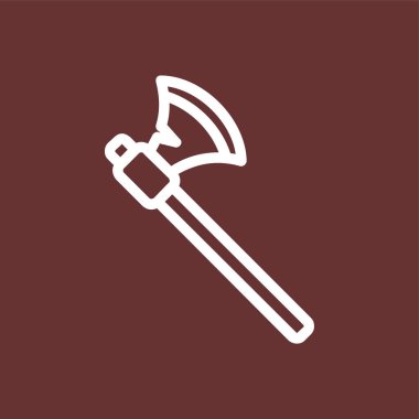 Balta simgesi, vektör illüstrasyonu basit tasarım