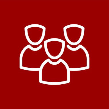 Team icon, vector illustration simple design