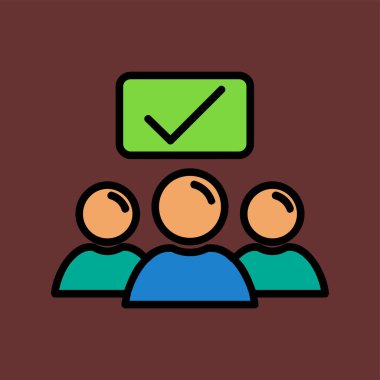 İşe alma simgesi, vektör illüstrasyonu basit tasarım